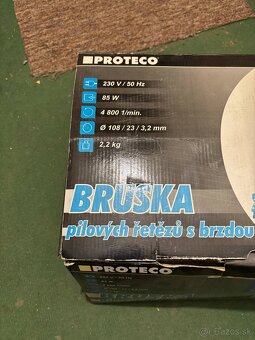 Brúska pílových reťazí s brzdou - 2