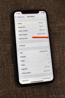 iPhone X 64GB (plne funkčný) - 2