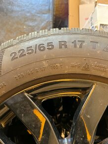 Subaru- Zimné pneumatiky continental 225/65 R17 plus disky - 2