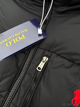 Unisex zimná černá bunda značky Polo Ralph Lauren veľkosť: - 2