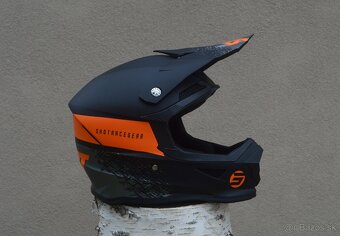 SHOT helma prilba okuliare čierna oranžová mat. - 2