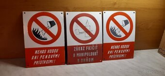 Smaltovane retro cedule-tabule - 2