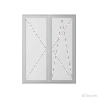 Dvojkrídlové balk. dvere NOVÉ - 2