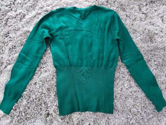 Dámsky pulóver zelený S/36 - 2
