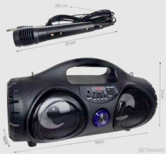 Bluetooth reproduktor s mikrofónom a rádiom - 2