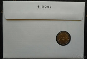 KUPIM 2012... Numizmatická obálka s 2€ mincou, 10r. eura TYE - 2