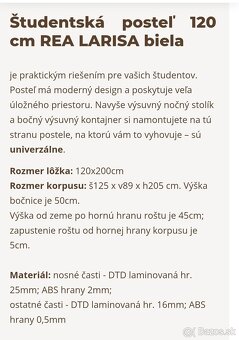 Posteľ REA LARISA - 2