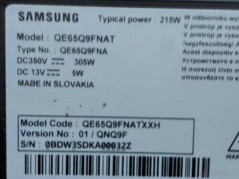 Samsung Q65Q9F NAT diely - 2