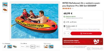 Nafukovací čln 2,44 m pre 1 - 3 osoby - 2