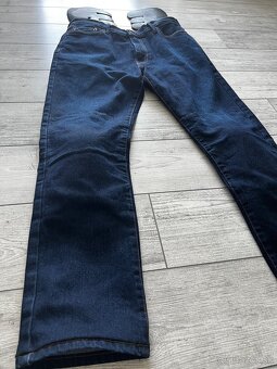 Oxford Pánske rifle Slim 2 Years Aged Modré 32 (D) - 2
