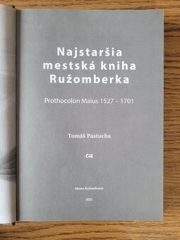 Najstaršia mestská kniha mesta Ružomberka - 2