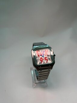 Seiko mod Santos white fck 9-5 - 2