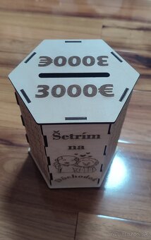 Motivačná pokladnička (3000€) "Šetrím na dúchodok" - 2