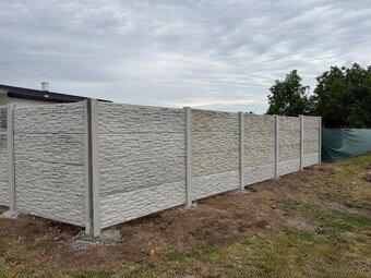 Betonovy plot vrátane montáže na kľúč len za 83€ - 2