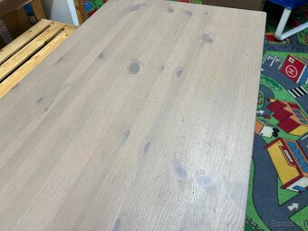 Detský stolík a 2x stolička Ikea sivohnedy set - 2