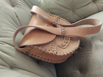 NOVÁ kožená originálna hand made kabelka (osobný odber) - 2