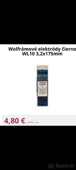 Zváranie - predam wolfram - 2