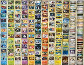Pokemon Karty 200ks + V/Vmax Karta(Giga) - 2