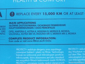 Peľový filter FILTRON K 1343A pre vozidlá OPEL - 2
