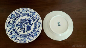 Originál cibuľový porcelán Dubí - dezertné taniere - 2