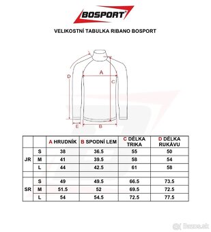 Vrch ribana BOSPORT s kevlar. nákrčníkom JUNIOR-super cena - 2