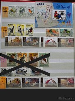 Známky - fauna - vtáctvo - série - 2