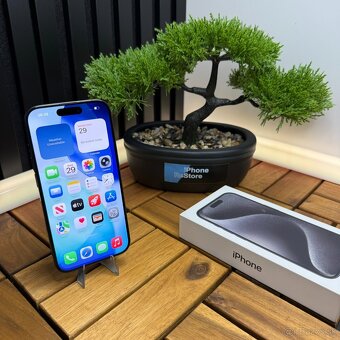 🔵 iPhone 15 Pro 128 GB Black Titanium | Záruka 1 Rok - 2