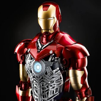 Predám postavený model Iron Man – DeAgostini (1:3, kovový, p - 2