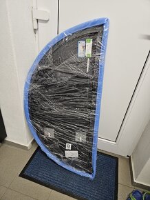 Štýlové LED zrkadlo Polkruh (110x55 cm) – neutrálna biela - 2