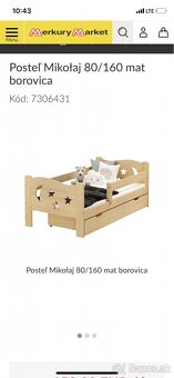 detska postel 80x180cm - 2