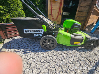 Predám Greenworks GD60LM51SP 60V AKU - 2
