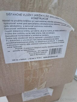 Krížiky na sklobetón 200ks, odber Bratislava - 2