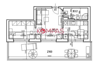 MODERNÝ 1-IZB. BYT S PARKOVACÍM MIESTOM A PREDZÁHRADOU V NO - 2