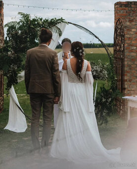 Boho vílie rozviate svadobné šaty - 2