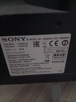 Predám led tv sony kdl40w605b - 2