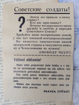 1968 dobový letáčik - 2