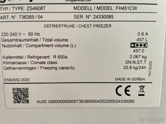 Predám truhlicovú mrazničku Gorenje - 2