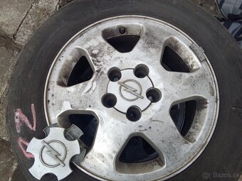 Alu disky +letné pneumatiky opel - 2