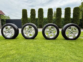 Komplet letnú sadu alu Škoda CRATERIS 5x112 205/55R16. - 2