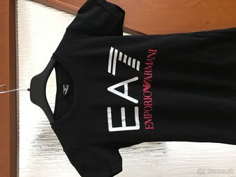 EMPORIO ARMANI čierne damske tricko S - 2