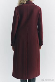 ZARA burgundy kabát / veľk.S - 2