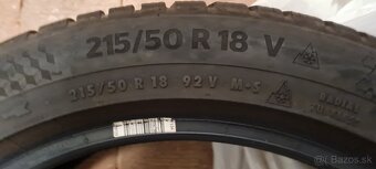 Zimnè pneumatiky 215/50 R18V - 2