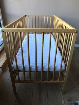 Detská drevená postieľka - 2