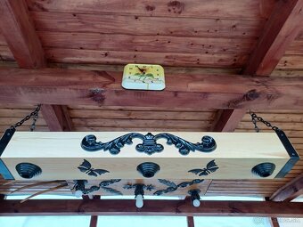 Lustre drevený hranol - 2