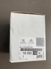 Platničky , doštičky brzdové Peugeot, Citroen - 2