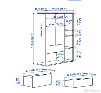 VIHALS úložný diel - IKEA - 2