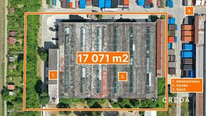 CREDA | predaj 10 355 m2 výrobná hala so žeriavmi, Nitra - D - 2