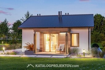 Predám záhradu s projektom na zahradný dom - chatu do 50m2 - 2