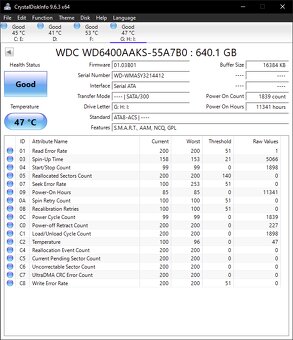 640 GB HDD WD6400AAKS - 2
