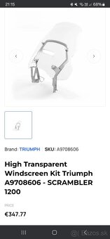Triumph scrambler 1200 windshield - 2